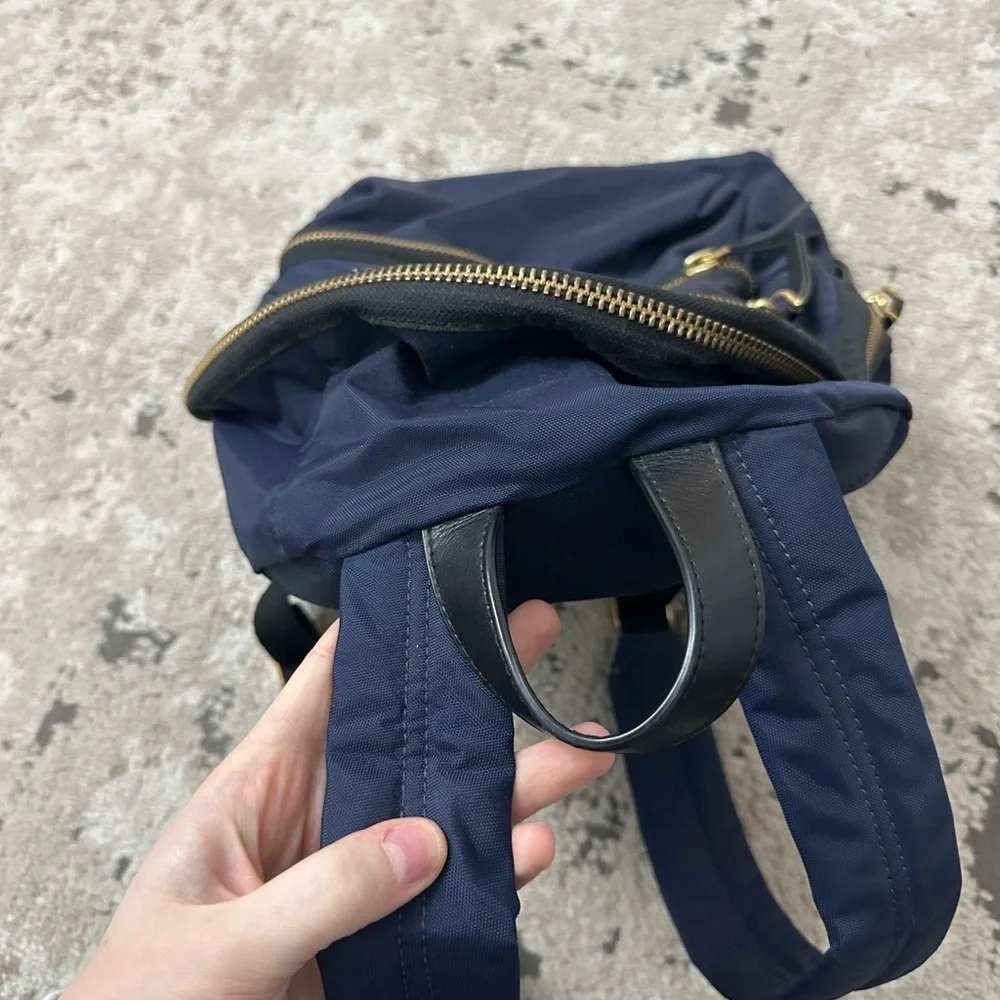Marc Jacobs Nylon Biker Backpack - Navy Blue - Picture 4 of 5